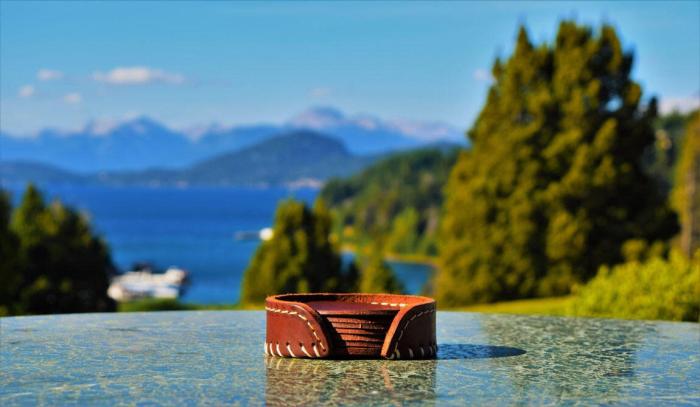 Bild 3, Leather Coasters Pampa Black - Cuero Design - Bonus Möbler