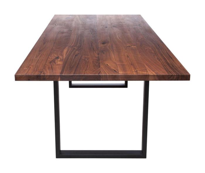 Bild 2, Fargo Valnöt U-Ben Smal Antracit (B2) - LIB - Bonus Möbler