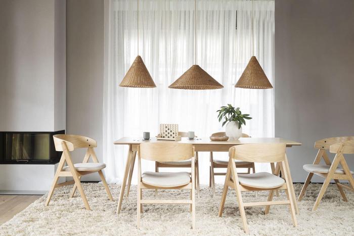 Bild 8, Waterton Lackad ek / Beige tyg - Rowico Home - Bonus Möbler