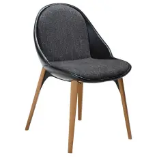 Arch Boucl&eacute;tyg med tr&auml;ben Raven Black / Ash - Dan-Form - Bonus M&ouml;bler