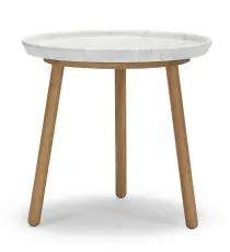 Tureen &Oslash;52 cm Carrara marmor 50 cm, Naturell olja - Stolab - Bonus M&ouml;bler