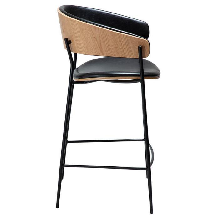 Bild 3, Crib Låg Konstläder Vintage Black / Ekfanér - Dan-Form - Bonus Möbler