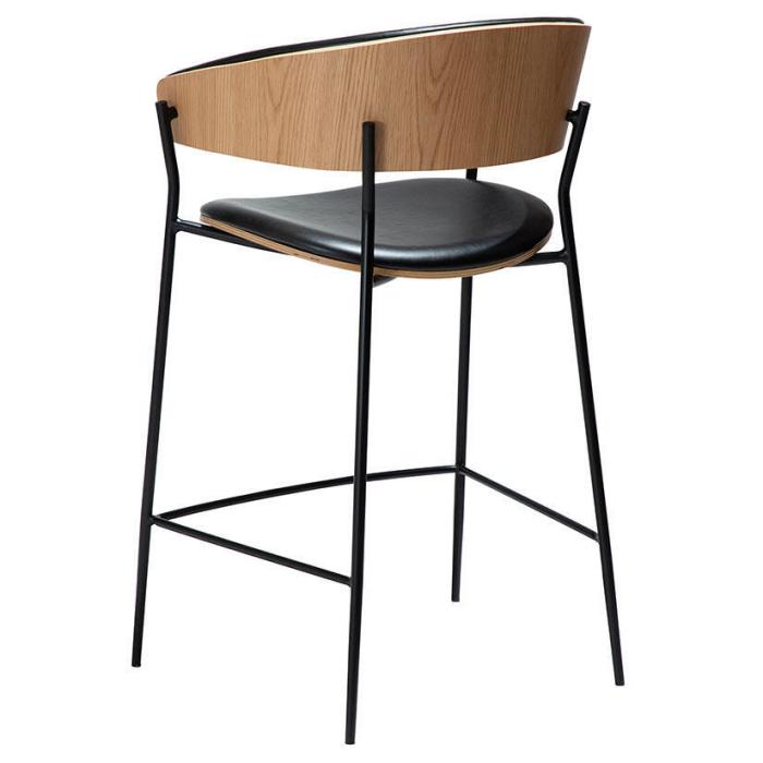 Bild 5, Crib Låg Konstläder Vintage Black / Ekfanér - Dan-Form - Bonus Möbler