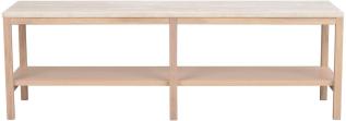 Orwel H45 cm Beige travertin / Vitpigmenterad ek - Rowico Home - Bonus M&ouml;bler