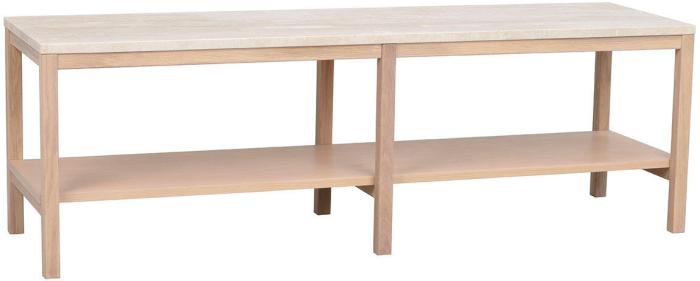 Bild 2, Orwel H45 cm Beige travertin / Vitpigmenterad ek - Rowico Home - Bonus Möbler