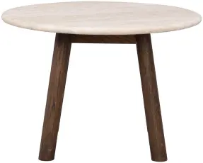 Taransay &Oslash;60 cm Beige travertin Brun ek - Rowico Home - Bonus M&ouml;bler