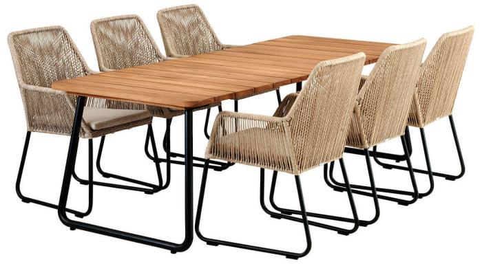 Bild 4, Nolli 225x90 cm Teak - Brafab - Bonus Möbler