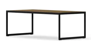 Square 2000 122X62 cm Svart Burned Walnut - Englesson - Bonus M&ouml;bler