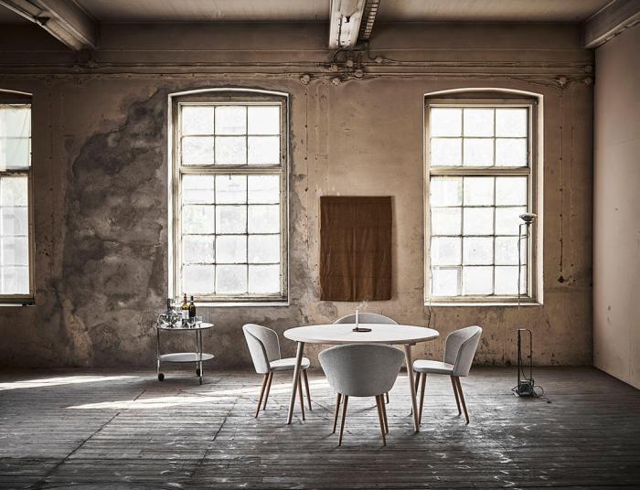 Bild 7, Miss Holly Helklädd Björk Tyg Kvadrat Hallingdal Grey - Stolab - Bonus Möbler