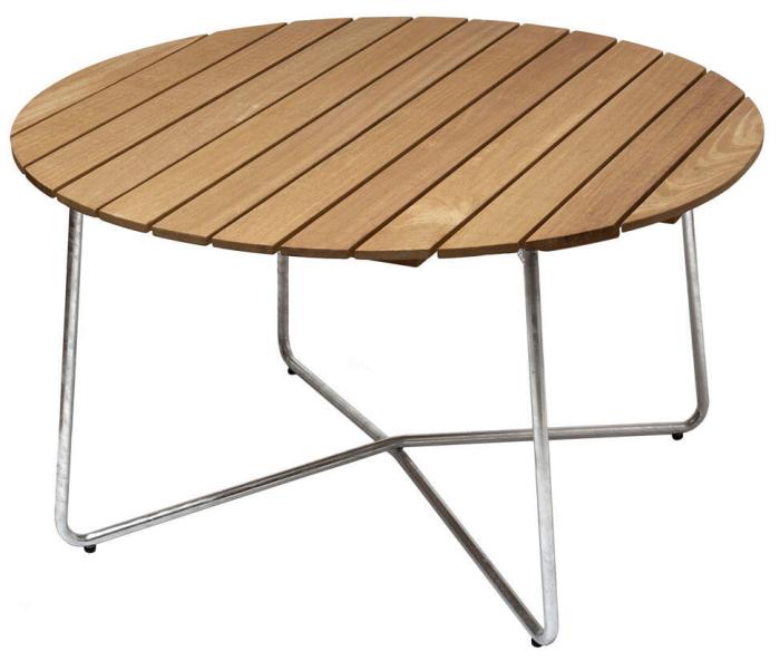 Bild 2, Bordsskiva Ø120 cm till bord 9A/9B 120 Obehandlad Ek - Grythyttan Stålmöbler - Bonus Möbler