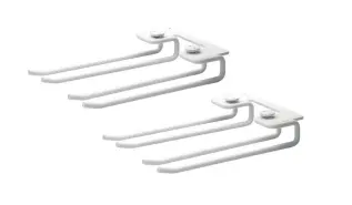 String Glash&auml;ngare med Spjut 2-pack 20 cm Vit - String - Bonus M&ouml;bler