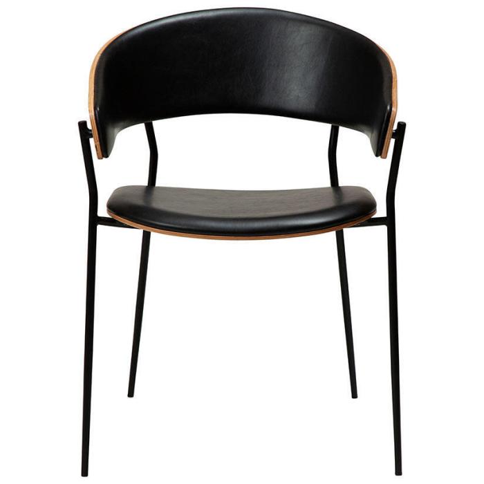 Bild 2, Crib Konstläder Vintage Black / Valnötsfanér - Dan-Form - Bonus Möbler