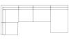 1-sits 83 + hörn + 1,5-sits 98 + 1,5-sits 118 + divan XL