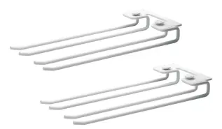 String Glash&auml;ngare med Spjut 2-pack 30 cm Vit - String - Bonus M&ouml;bler
