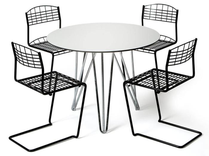 Bild 10, High Tech Stol Svart - Grythyttan Stålmöbler - Bonus Möbler