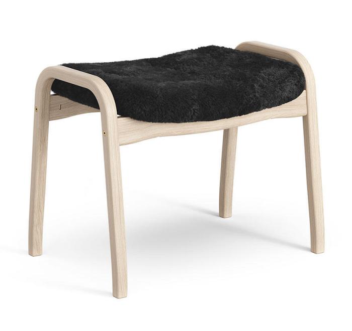 Bild 6, Lamino Vitpigmenterad Ek Fårskinn Black - Swedese - Bonus Möbler