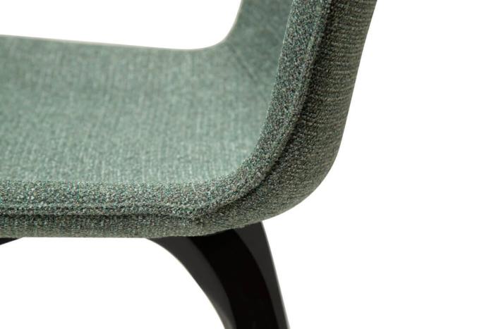 Bild 7, Glee Bouclétyg, svarta ben Pebble Green - Dan-Form - Bonus Möbler