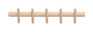 Hillmond 65 cm 5 krokar Vitpigmenterad ek - Rowico Home - Bonus M&ouml;bler