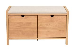 Hillmond 2L 80 cm Lackad ek / Beige - Rowico Home - Bonus M&ouml;bler