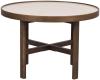 Beige keramik / Brunlackad ek