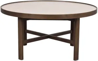 Marsden &Oslash;90 cm Beige keramik / Brunlackad ek - Rowico Home - Bonus M&ouml;bler