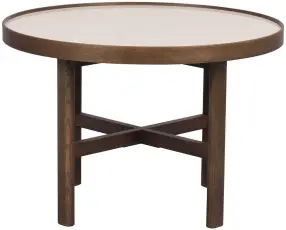 Marsden &Oslash;60 cm Beige keramik / Brunlackad ek - Rowico Home - Bonus M&ouml;bler