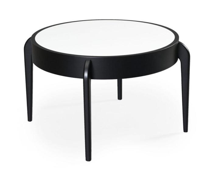 Bild 2, Center Ø75 cm Svartbetsad Ek - Bordbirger - Bonus Möbler