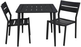Nimes 78X78 cm och Delia Matstol Svart - Slasken - Bonus M&ouml;bler