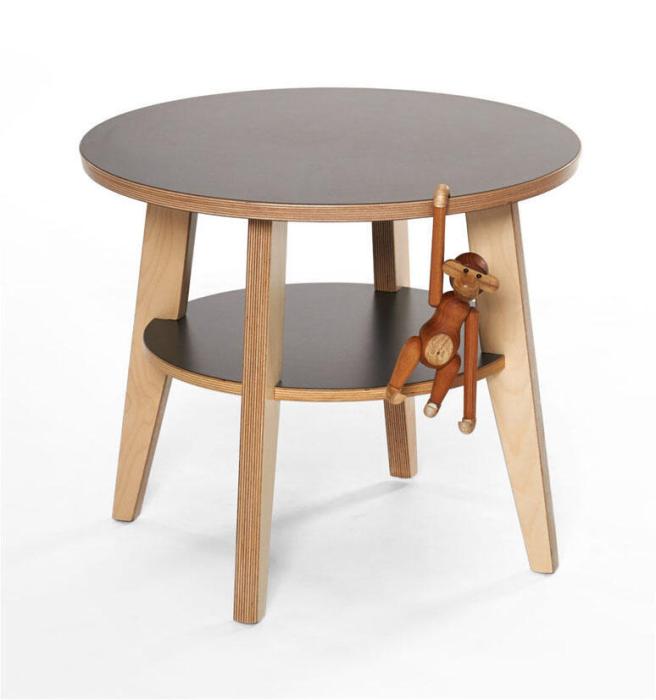 Bild 2, Eagle Laminat Ø60 cm Svart Laminat - Bordbirger - Bonus Möbler