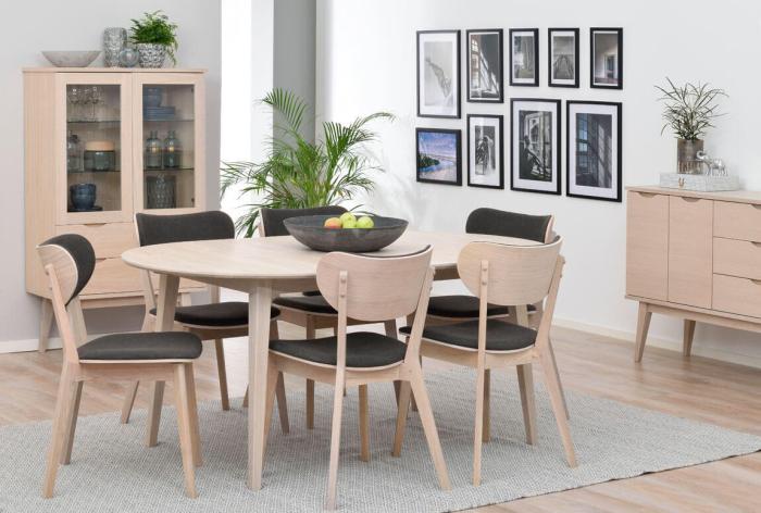 Bild 11, Filippa Oval 170-210X105 cm Vitpigmenterad ek - Rowico Home - Bonus Möbler
