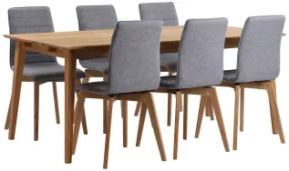 Filippa 180 och Gracy Oljad ek - Rowico Home - Bonus M&ouml;bler