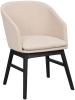 Svartlackad ek / Beige