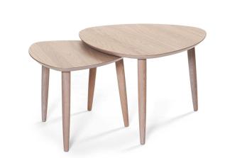 Team 55X55 cm Lilla Vitpigmenterad Ek - Bordbirger - Bonus M&ouml;bler