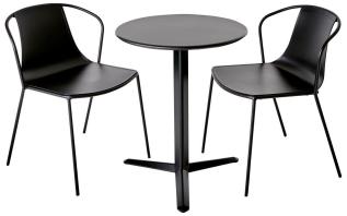 Arket &Oslash;60, H74 cm och Kasia Stolar Black - Brafab - Bonus M&ouml;bler