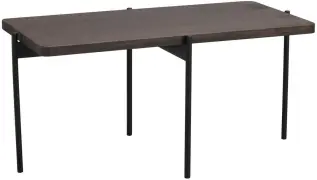Shelton 95X50 cm Brun ask / Svart metall - Rowico Home - Bonus M&ouml;bler