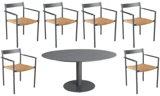 Peace &Oslash;150 cm och DK Antracit - Brafab - Bonus M&ouml;bler