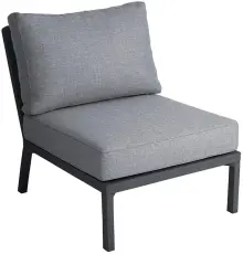 Samvaro L&aring;g Mittdel Antracit / Gr&aring; - Brafab - Bonus M&ouml;bler