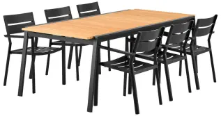 Naos 220-320X100 cm och Delia Svart - Brafab - Bonus M&ouml;bler