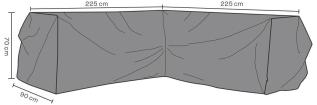 H&ouml;rnsoffa Vattent&auml;t 225X225, D90, H70 cm - Brafab - Bonus M&ouml;bler