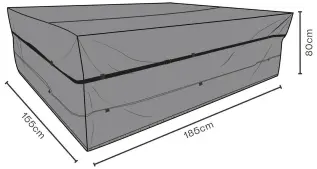 Matgrupp Vattent&auml;t 185X155, H80 cm - Brafab - Bonus M&ouml;bler
