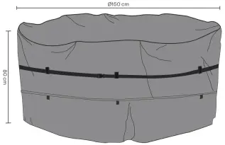 Matgrupp rund Andas 150, H80 cm - Brafab - Bonus M&ouml;bler
