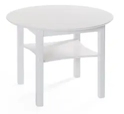 Marathon &Oslash;75 cm Vitlack - Bordbirger - Bonus M&ouml;bler