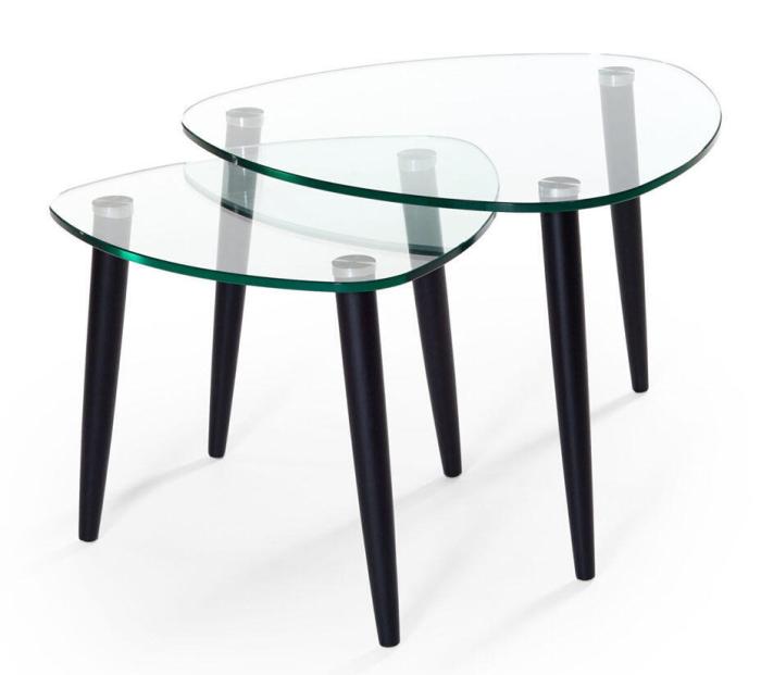 Bild 2, Clear 55X55 cm Svartbetsad Ek - Bordbirger - Bonus Möbler