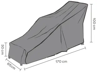 D&auml;ckstol Andas, 170X65, H100/70/30 cm - Brafab - Bonus M&ouml;bler