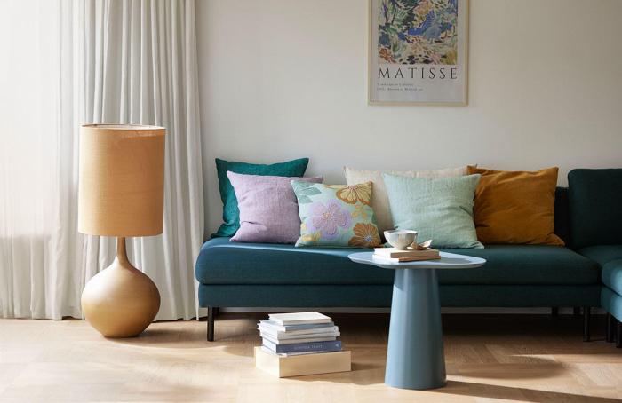 Bild 4, Linen 50X50 cm Violet - Cozy living - Bonus Möbler