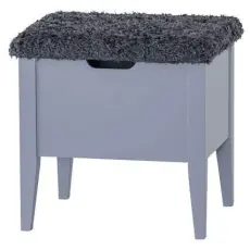 Klinte 45 cm Gr&aring;lack Gr&aring; F&aring;rskinnslook - Torkelson - Bonus M&ouml;bler