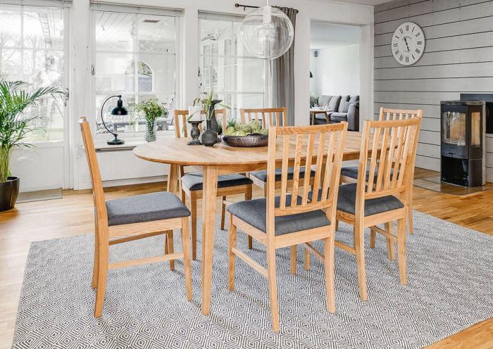 Bild 3, Filippa Oval Oljad ek - Rowico Home - Bonus Möbler