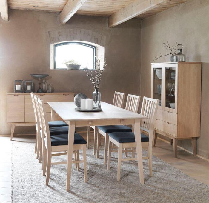 Bild 3, Filippa 180 Vitpigmenterad ek - Rowico Home - Bonus Möbler