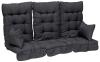 Svart melange polyester