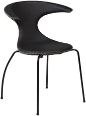 Flair L&auml;der / Svart Black - Dan-Form - Bonus M&ouml;bler
